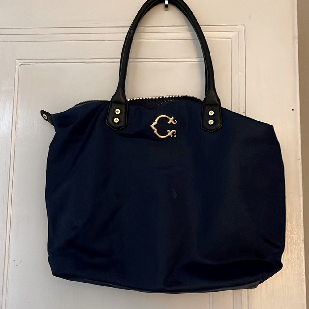 Navy blue C wonder tote